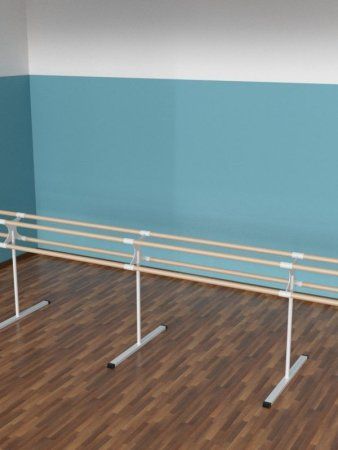 Станок балетный мобильный двухсторонний двухрядный