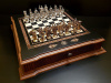 Шахматы подарочные "Цитадель" венге антик