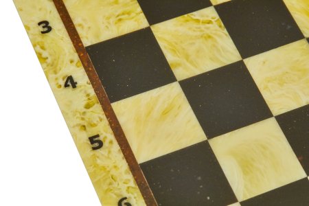 Шахматная доска из янтаря малая без рамки 25*25