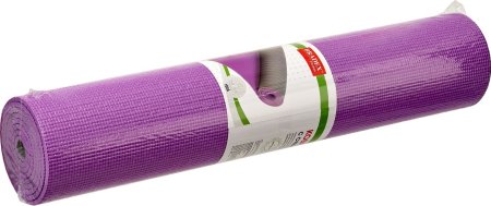 Коврик для йоги и фитнеса Bradex SF 0688, 183*61*0,6 см, двухслойный фиолетовый/серый