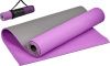 Коврик для йоги и фитнеса Bradex SF 0690, 173*61*0,6 см, двухслойный фиолетовый/серый с чехлом