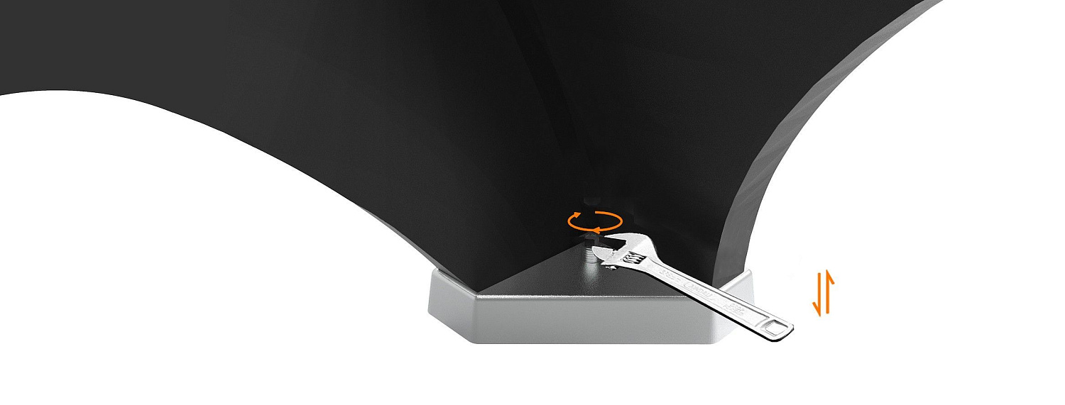 Бильярдный стол для пула "Rasson OX" 8 футов (черный, сланец 30 мм)