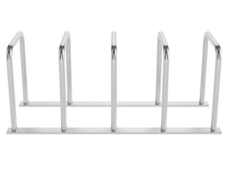 Парковка для велосипедов из нержавеющей стали на 4 места