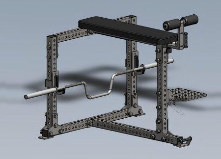 Скамья YOUSTEEL  для тяги лёжа