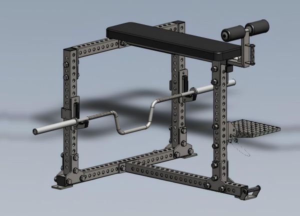 Скамья YOUSTEEL  для тяги лёжа