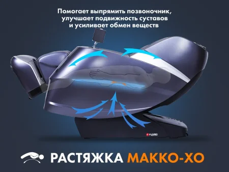 Массажное кресло FUJIMO 氣 Combat 4D Серый