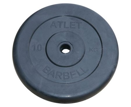 Диски обрезиненные Barbell Atlet 10 кг. 31 мм.