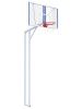 Баскетбольная стойка двухопорная с проф. щитом 1800х1050 мм из оргстекла 10 мм и массовым кольцом