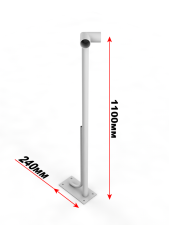 Кронштейн напольный однорядный угловой