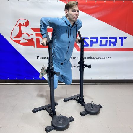 Стойка для штанги универсальная домашняя - Черный