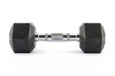 Комплект обрезиненных октагональных гантелей 5 пар от 10 до 20кг UFC Octagon Dumbbell