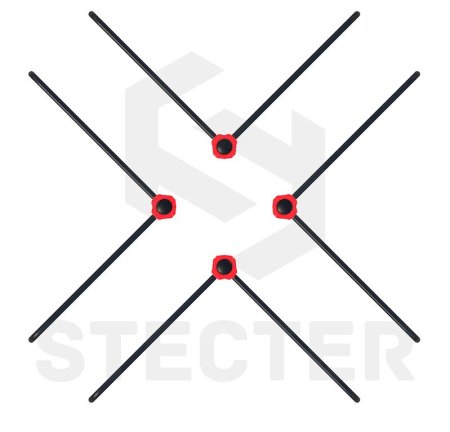 Комплекс из параллельных брусьев Крест