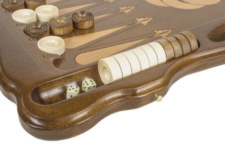 Нарды резные "Бесконечность 5" с ручкой 60, Haleyan