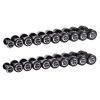 Гантельный ряд профессиональный (шаг 2,5 кг, 10 пар) PROFI-FIT 2,5-25 кг