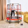 Батут детский DFC TRAMPOLINE-RED 55" с сеткой