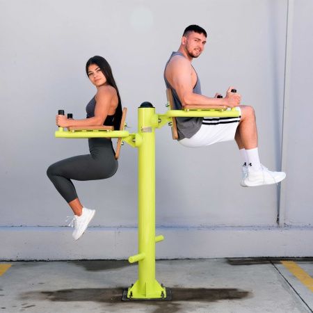 F-1708 Уличный тренажер Упор для пресса ZAVODSPORTA