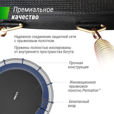 Батут UNIX Line SUPREME BASIC 16 ft (Blue)