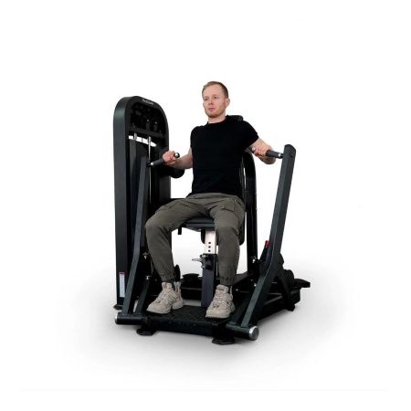 Грудной жим сидя Realleader M2-1001 (синяя рама, черная обивка)