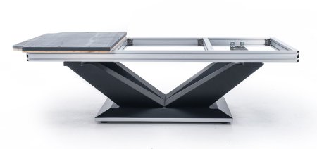 Бильярдный стол для пула RASSON "Victory 2 Plus" 9 футов (черный, сланец 30 мм)