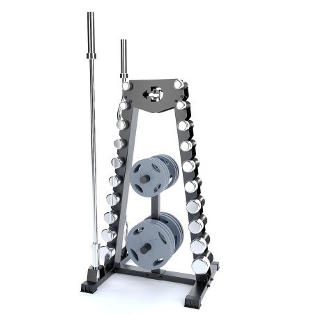 Стойка для хранения гантелей, дисков и грифов Domsen Ds49 d25мм