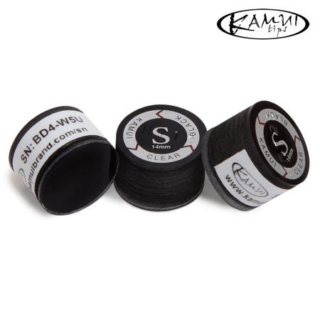 Наклейка для кия Kamui Clear Black ø14мм Soft 1шт.
