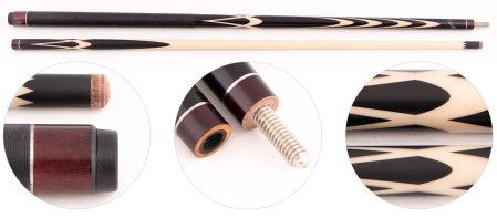 Кий для русского бильярда 2-pc «Cuetec Rus Pro  RP8-6» (черный)