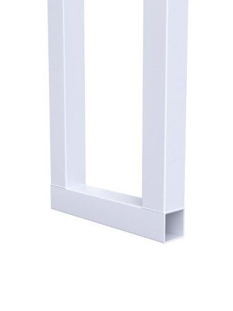 Баскетбольная стойка двухопорная с трен.щитом из метал. листа и усиленным кольцом