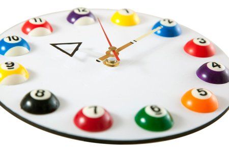 Часы настенные «12 шаров» D20,5 см (белые), пластик
