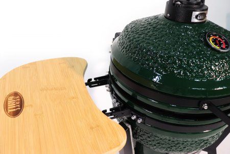 Керамический гриль-барбекю 16 дюйма (зеленый) (39,8 см)