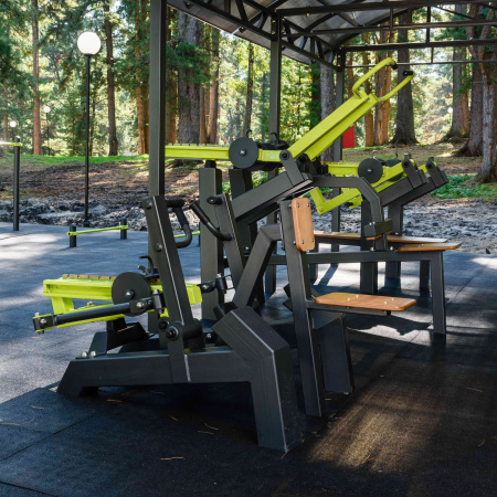 P-1809 Уличный тренажер Наклонная тяга с переменной нагрузкой ZAVODSPORTA