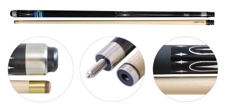 Кий для русского бильярда 2-pc «Cuetec PSE» (черный)
