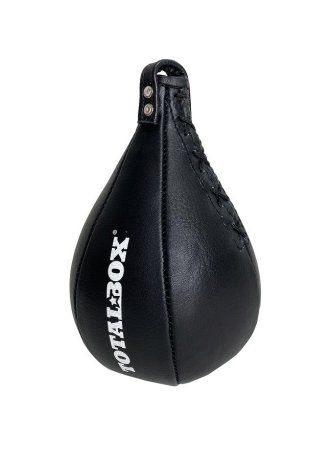 Груша пневматическая кожаная боксерская TOTALBOX (Черный)