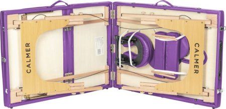 Массажный стол Calmer Bamboo Three 70 (фиолетовый)