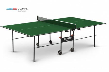 Теннисный стол StartLine Olympic с сеткой зеленый