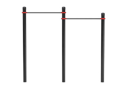 Перекладины стационарные разноуровневые (для выполнения испытания (теста) ГТО «Подтягивание из виса