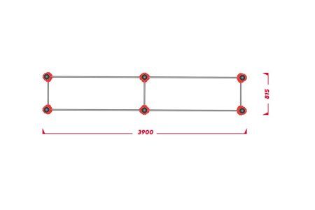 Нержавеющие двойные брусья для воркаута