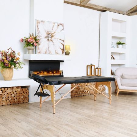 Массажный стол DFC NIRVANA Relax Pro, цвет чёрный