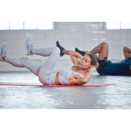Тренировочный коврик Reebok (мат) для фитнеса тонкий Love (красн)
