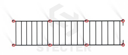 Рукоход разноуровневый для колясочников