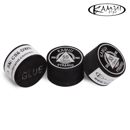 Наклейка для кия Kamui Pyramid Black ø13мм Super Soft 1шт.