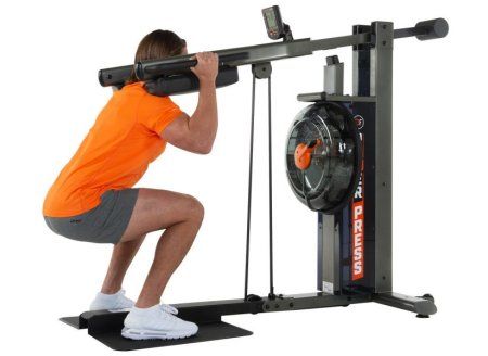 Тренажер для приседаний и жимов FluidPowerPRESS Grey 