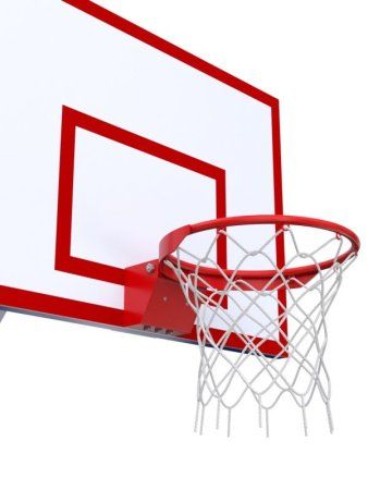 Баскетбольная стойка с щитом 1200х900 из фанеры на метал. каркасе с массовым кольцом