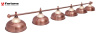 Светильник Fortuna Crown Red Bronze 6 плафонов
