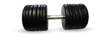 Гантель Barbell классик с вращающейся ручкой хром