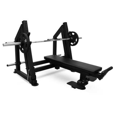 Скамья для жима лёжа с доводчиком, упором и подставкой для ног BRONZE GYM PARTNER ML-901