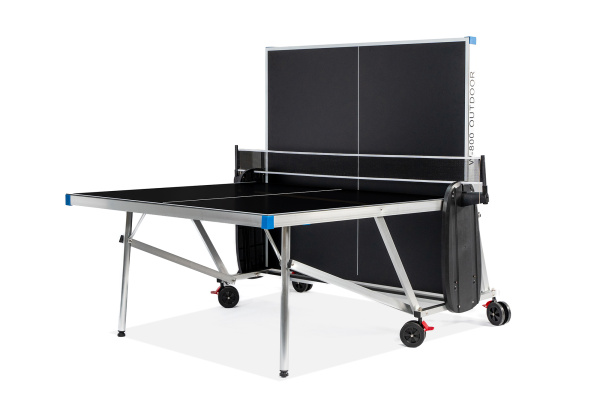 Теннисный стол всепогодный "W-800 Outdoor" (274 х 152,5 х 76 см) алюминиевый, с комплектом (сетка, 2