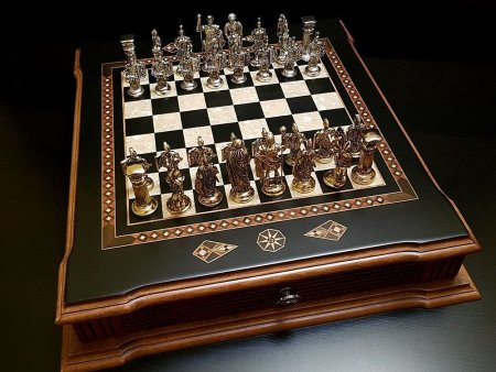 Шахматы подарочные "Цитадель" венге антик
