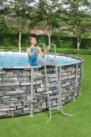 Каркасный бассейн Bestway Power Steel 56889 (671x132, с фильтр-насосом и лестницей)