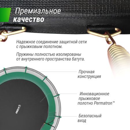 Батут UNIX Line SUPREME BASIC 16 ft (Green)