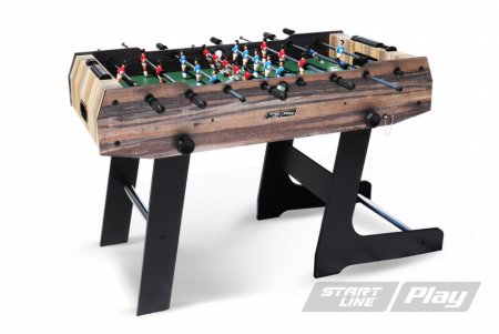 Игровой стол футбол StartLine Compact 48"  складной коричневый